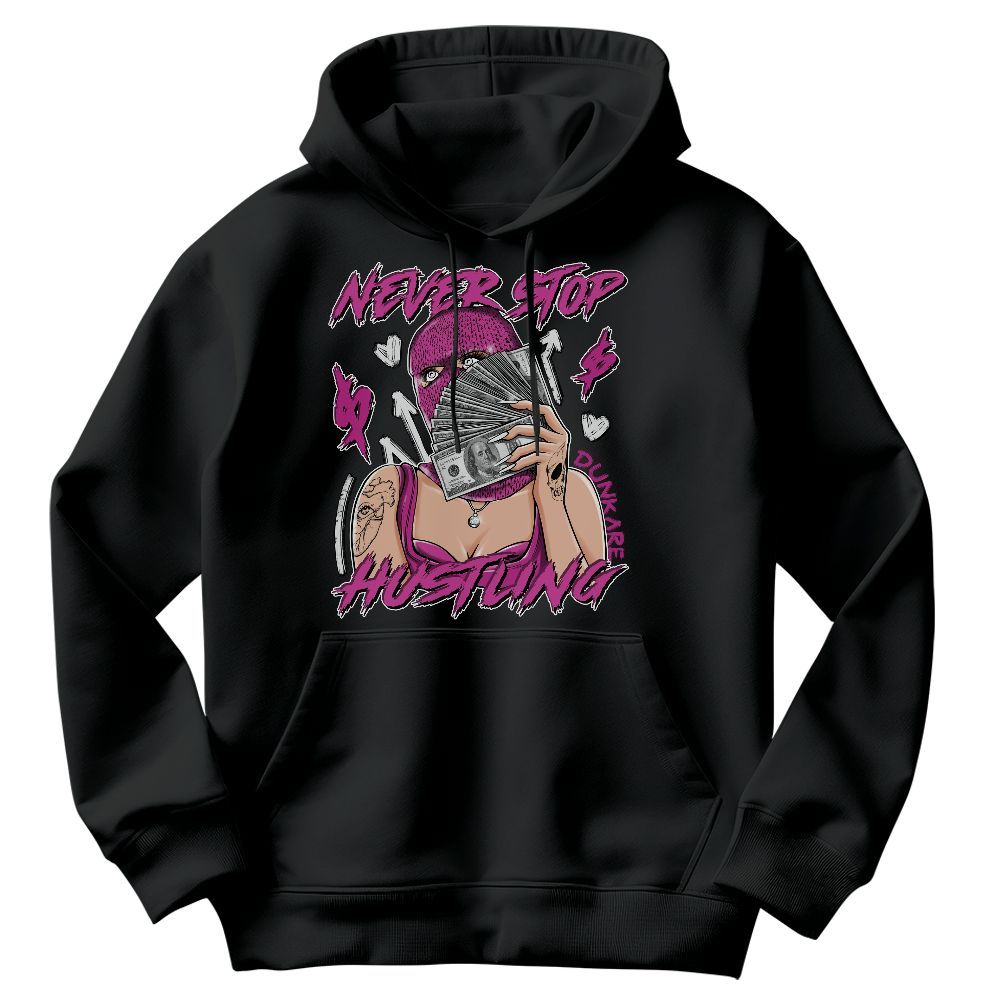 Sweatshirt To Match Dunk Low Active Fuchsia - Hustling Unque Graphic