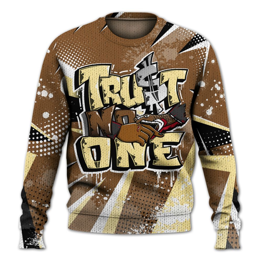 Knitted Sweater To Match Air Max 90 Escape - Poly Trust No One Dripping