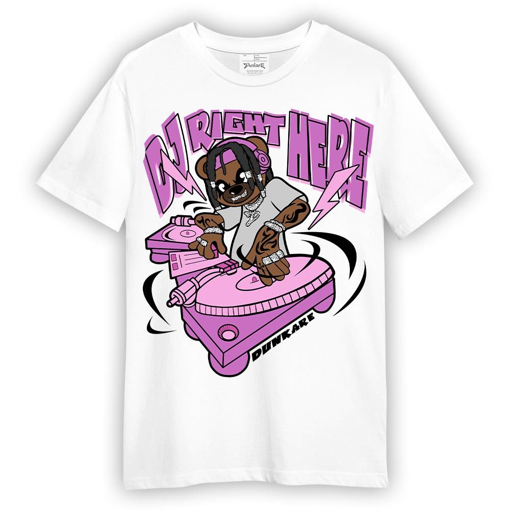 Shirt To Match Hyper Violet 4s T-- DJ Right Here Bear T-Shirt Unisex