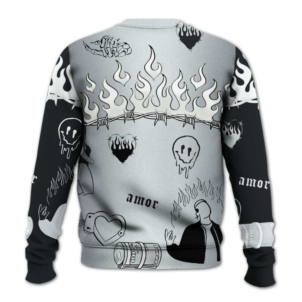 Sweatshirt To Match Cap And Gown 6s - Snake Trust No One All Over Print