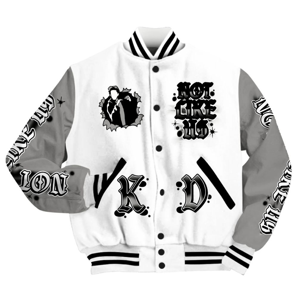 Varsity Jacket To Match OG Steel Grey 10s - None Like Us All Over Print