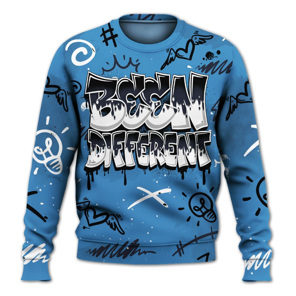 Sweatshirt To Match Low OG Obsidian 1s - Drip Built Di2ferent All Over Print