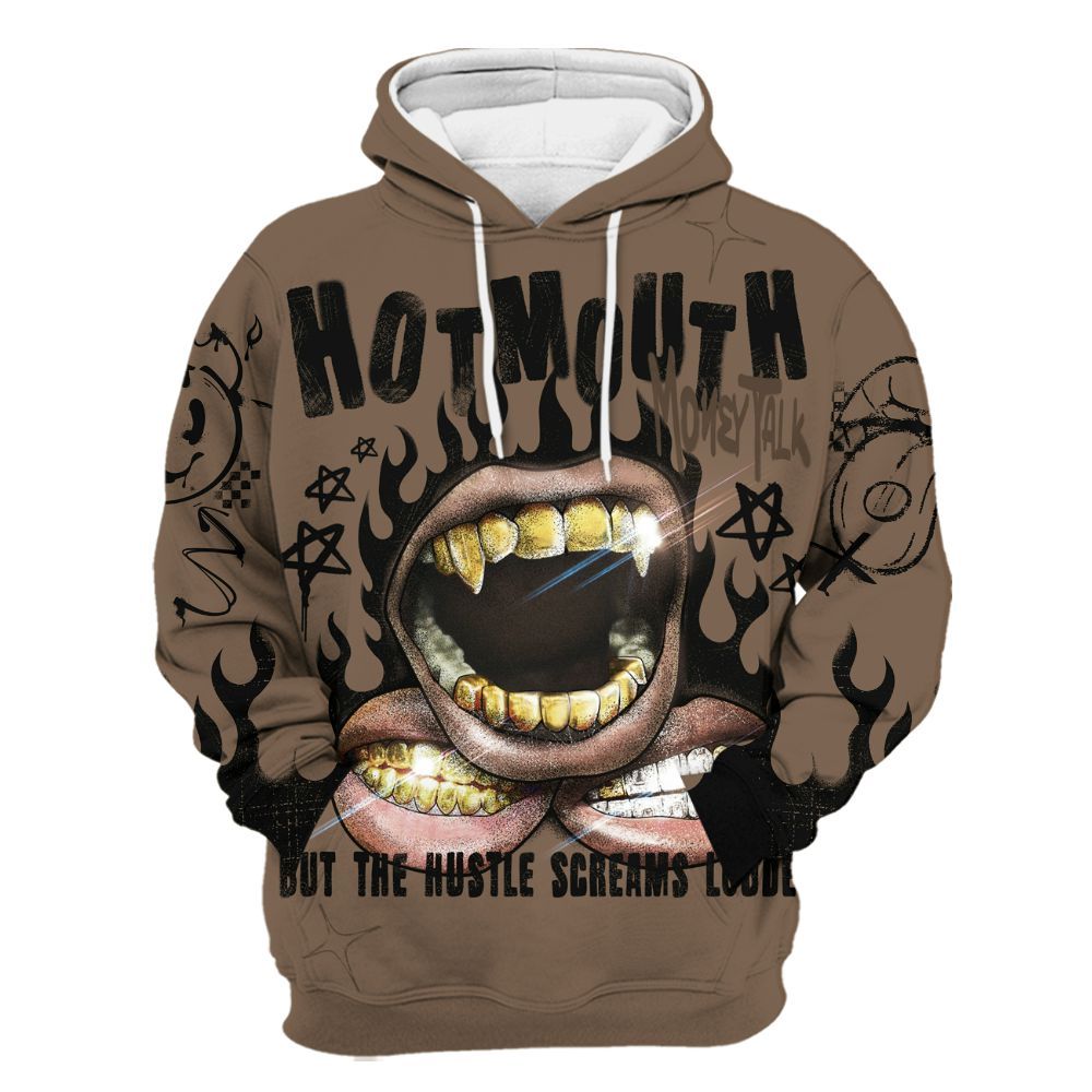 Hoodie To Match Dark Mocha Jack - Mouth Burning Street Style All Over Print