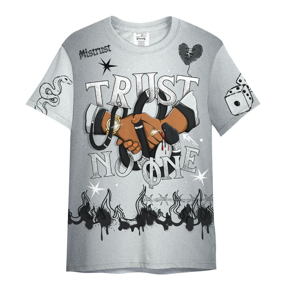 Shirt To Match Cap And Gown 6s - Trust No One Snake-Bite Doodle Crayon All Over Print