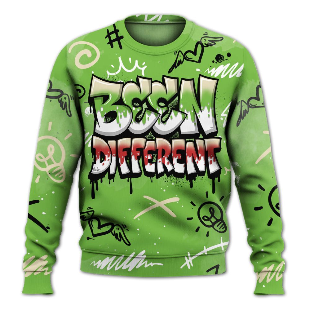 Sweatshirt To Match Air Max Waffle SP Action Green - Drip Been Di2ferent All Over Print