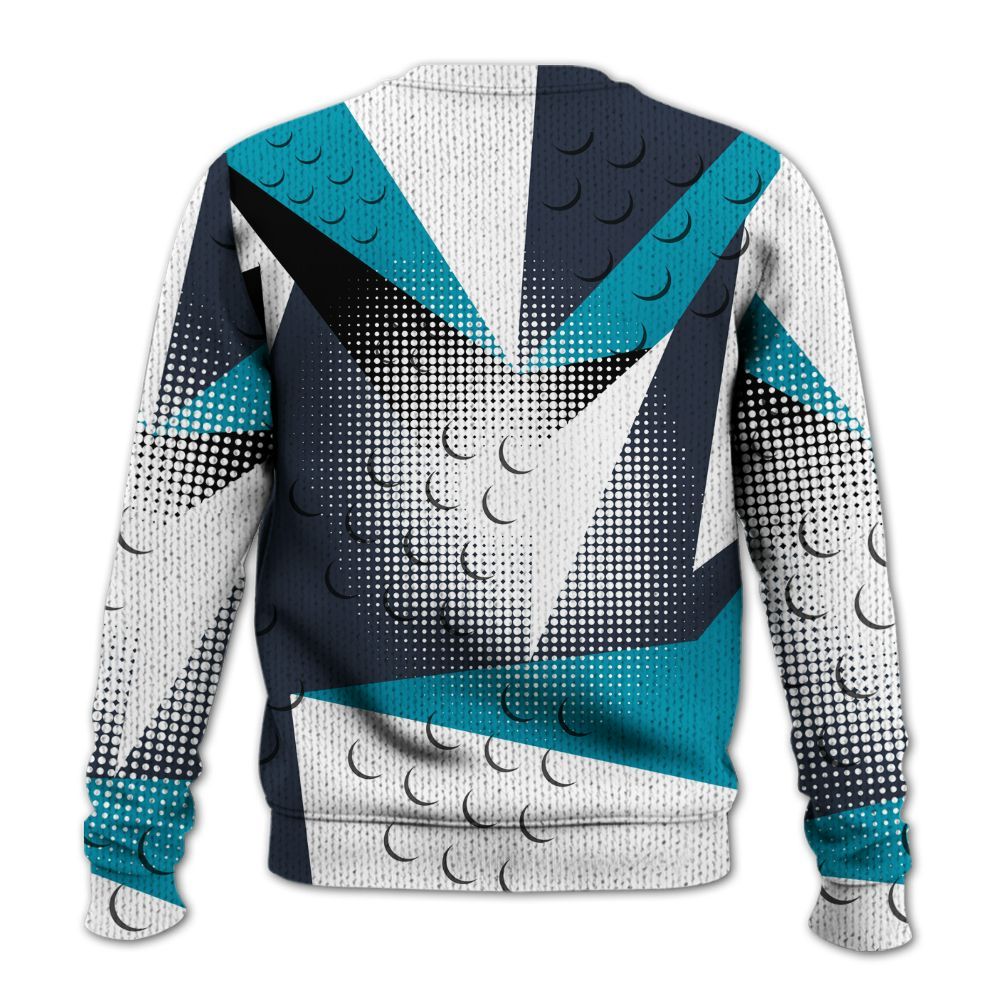 Knitted Sweater To Match Retro Obsidian 13s - Poly Custom Name Number 23 5s