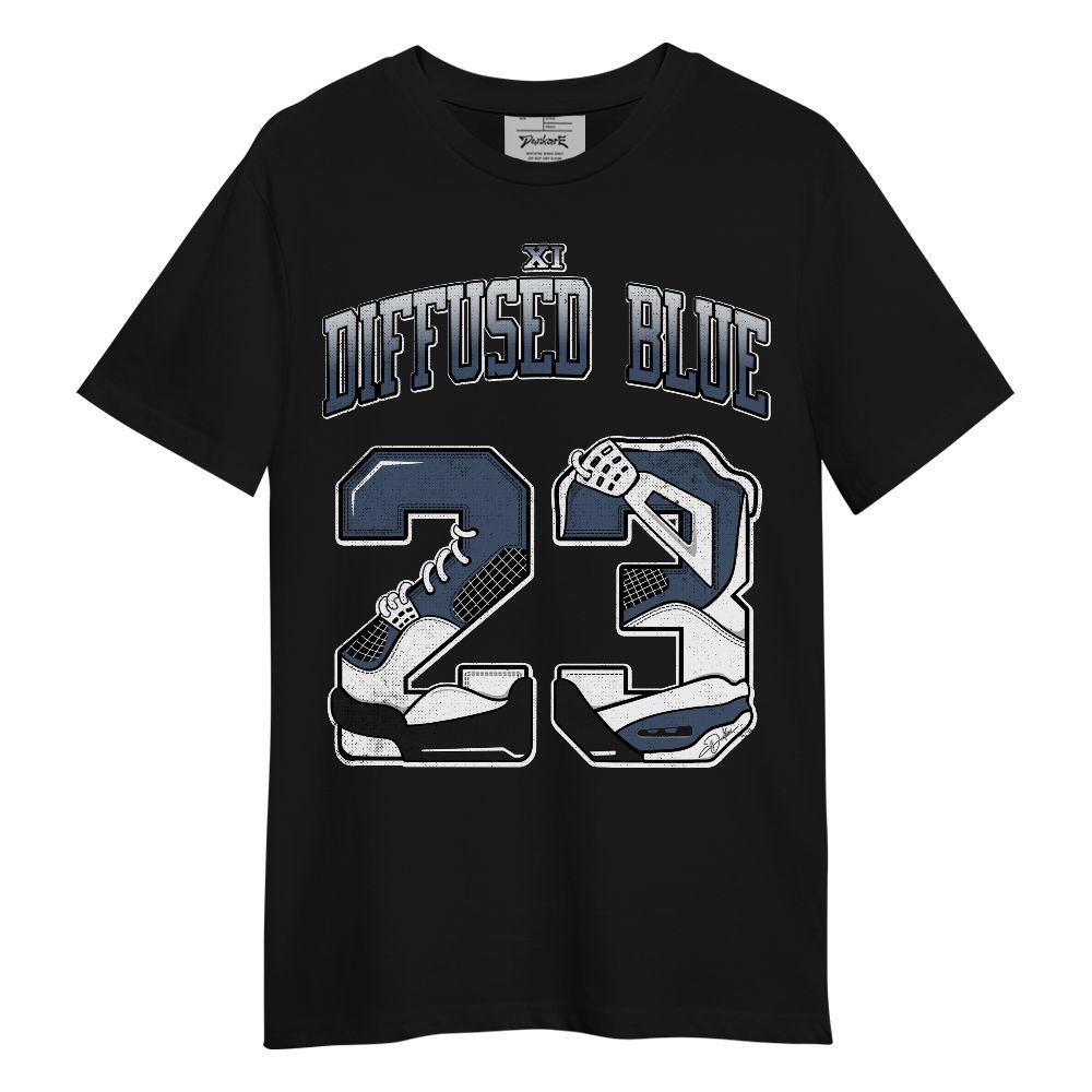 Shirt To Match Low Diffused Blue 11s - Number 23 Dirty 4s Unisex Shirt