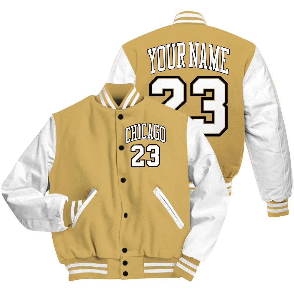 Varsity Jacket To Match Craft Paris 6s - Custom Name Chicago 23 All Over Print