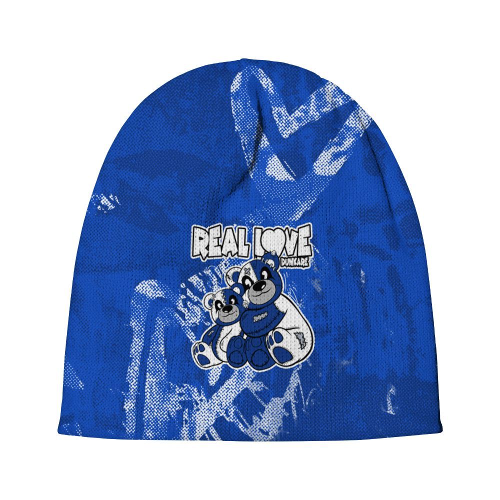 Beanie Hat To Match Air Foamposite One Royal - Sincere Fondness Bear Graphic