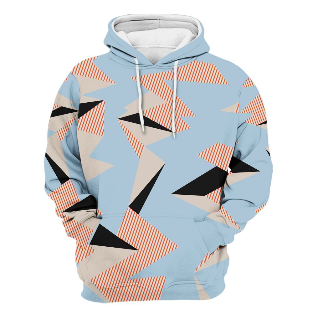 Hoodie To Match High OG Alaska 1s - Geometric Camouflage Pattern All Over Print