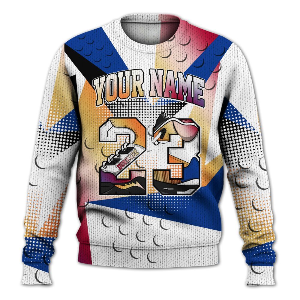 Knitted Sweater To Match Air Griffey Max Los Angeles 1s - Poly Custom Name Number 23 5s