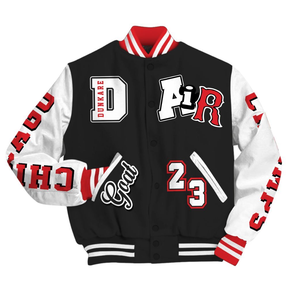 Varsity Jacket To Match Prime 93 Fire Red - AIR Number 23 GOAT All Over Print