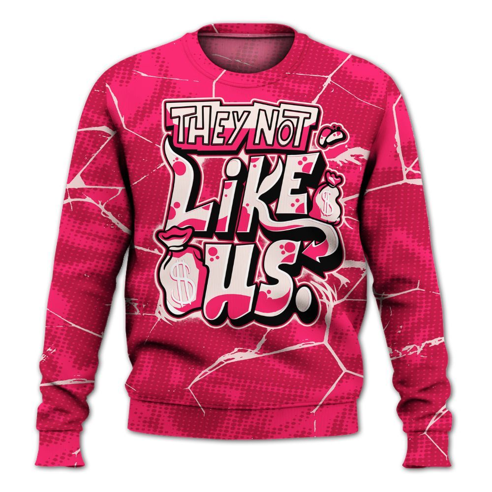 Sweatshirt To Match A'One Pink Aura - Dislike Us Graphic All Over Print