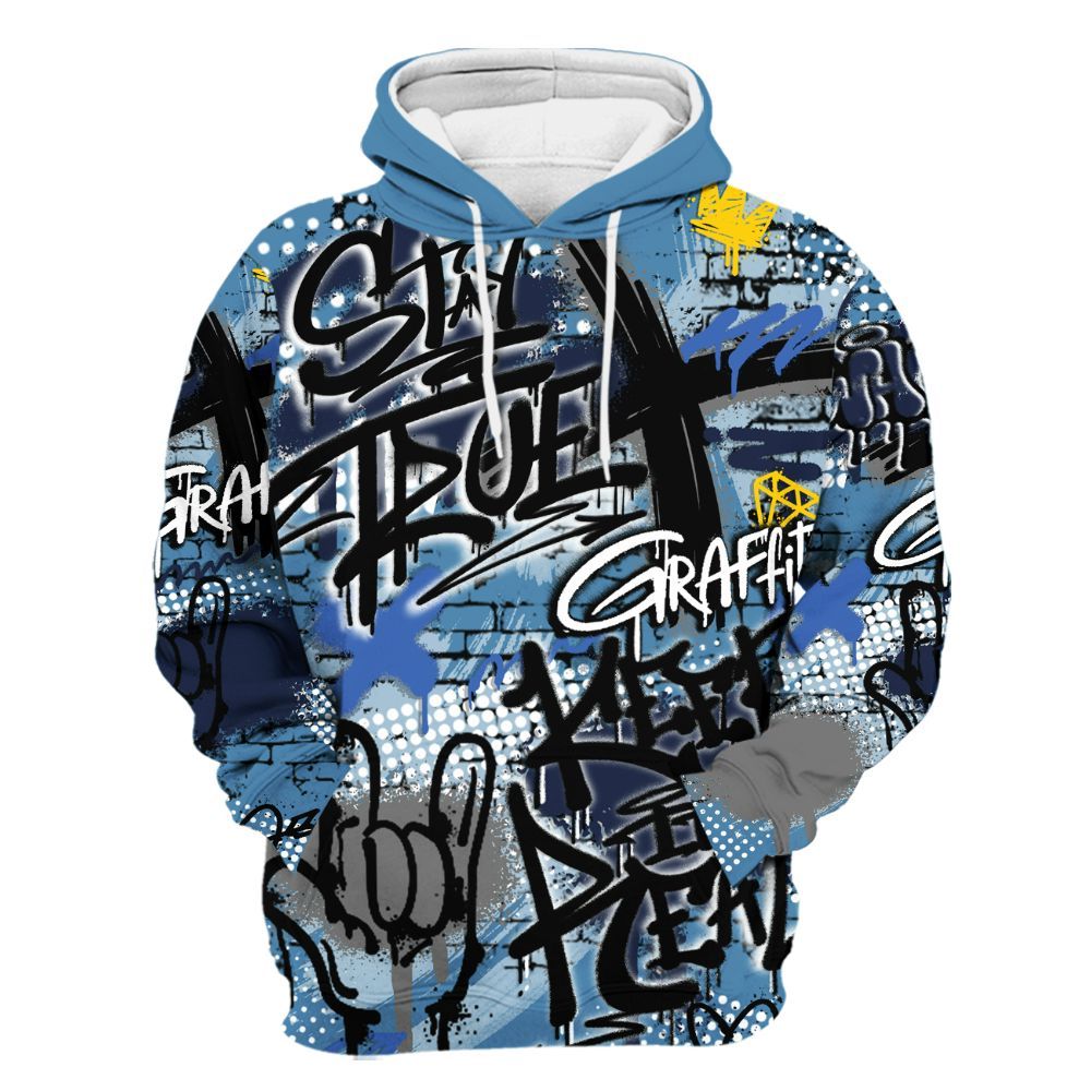 Hoodie To Match Air Force 1 Stash - True It Real Graffiti Streetwear All Over Print