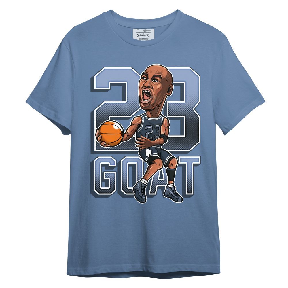 Shirt To Match Low Diffused Blue 11s - Legend G.O.A.T Basketball Shirt Graphic Unisex Shirt