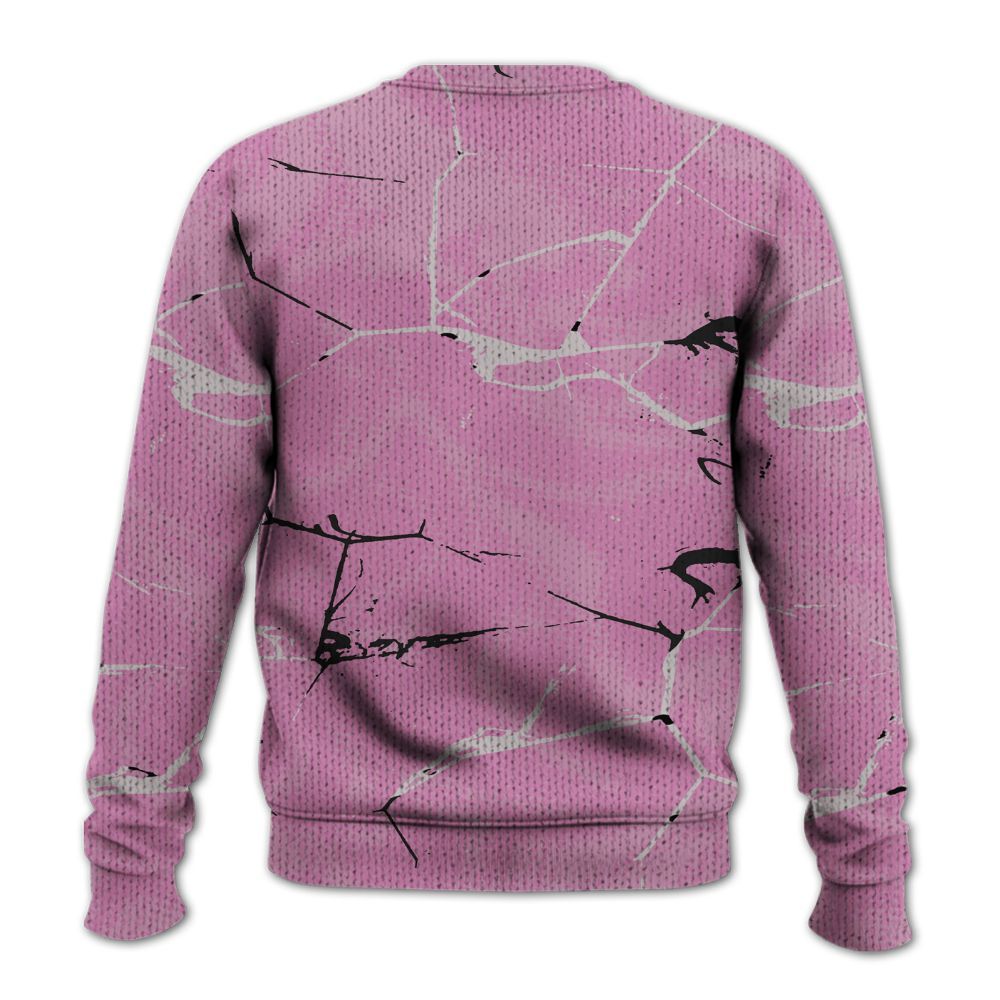 Knitted Sweater To Match Neutral Grey Black White Orchid 4s - Dislike Us Graphic