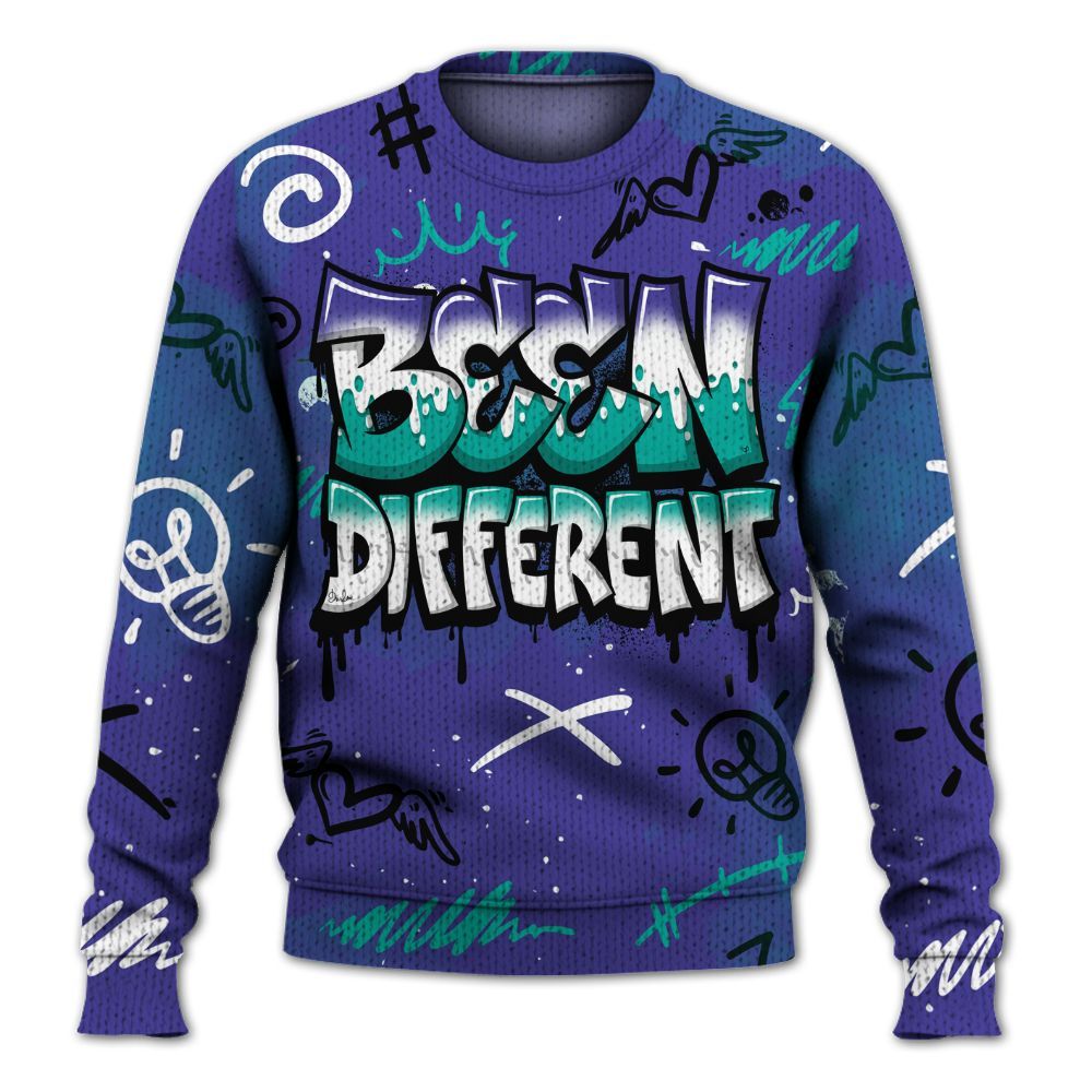 Sweater To Match Retro Grape 5s - Drip Been Di2ferent Graphic