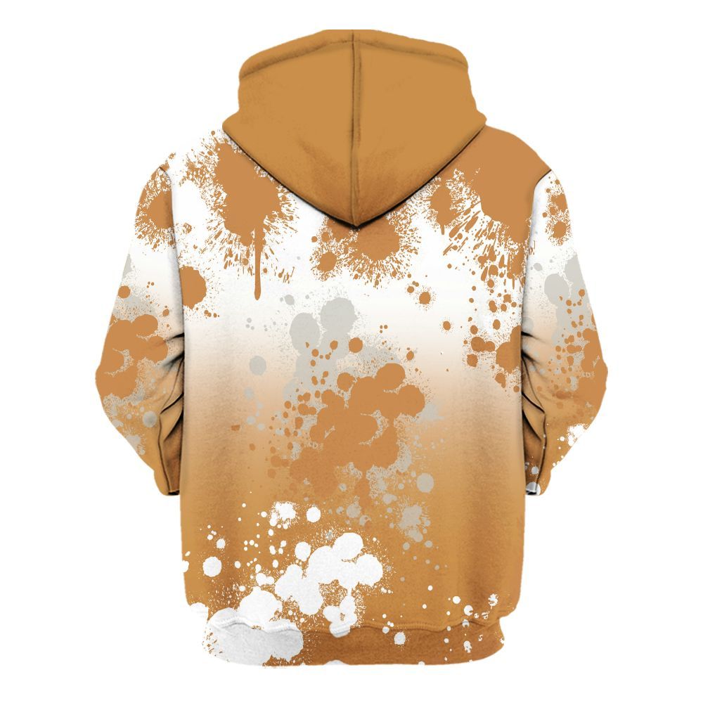Hoodie To Match Dunk Low Nature Wheat Suede - God Blessed Ink Drip All Over Print