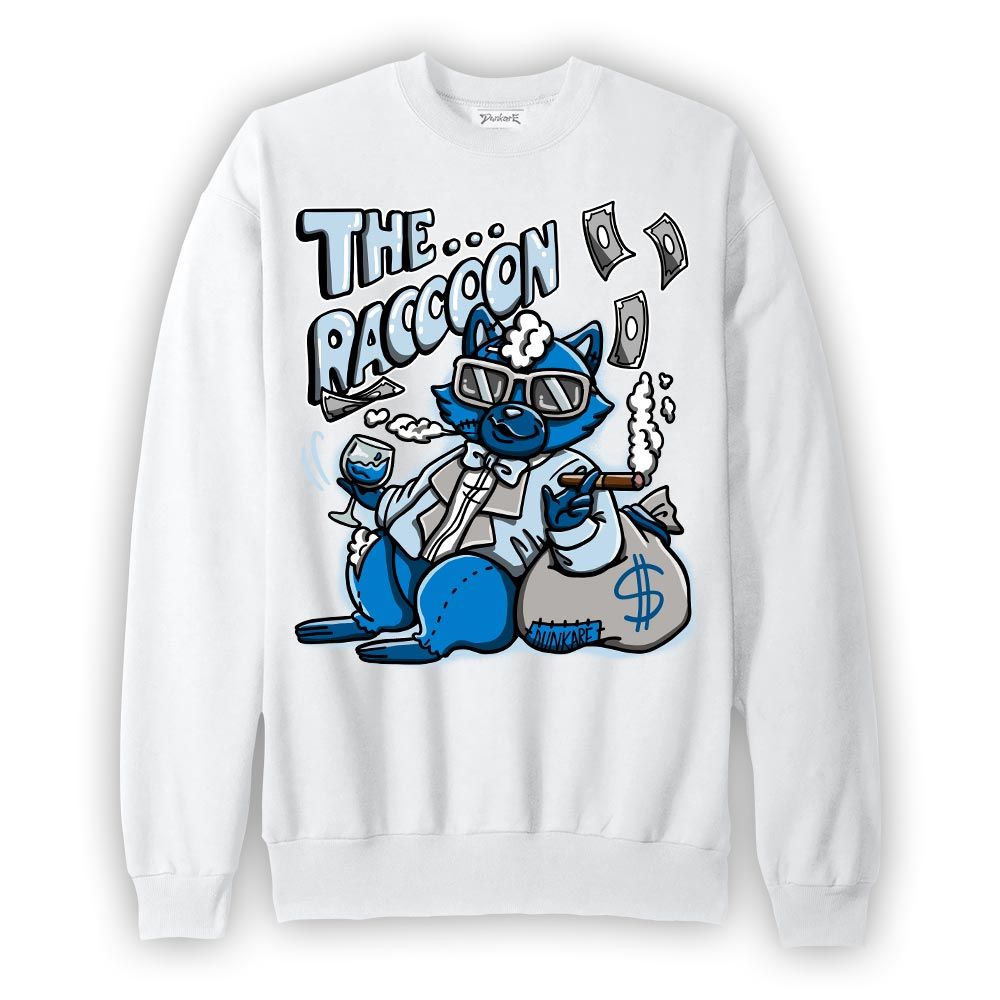 Sweatshirt To match Industrial Blue 4s Sweatshirt - The Rich Raccoon Graphic
