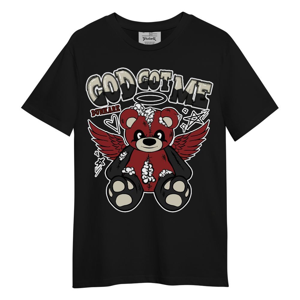Shirt To Match High 85 Bred 1s - Gods Guides Me Bear Unisex Shirt