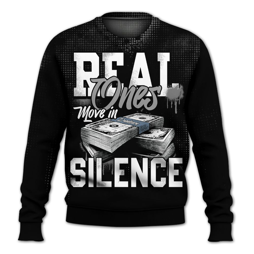 Sweatshirt To Match Black Chrome 6s - Move In Silence Money Street Retro All Over Print