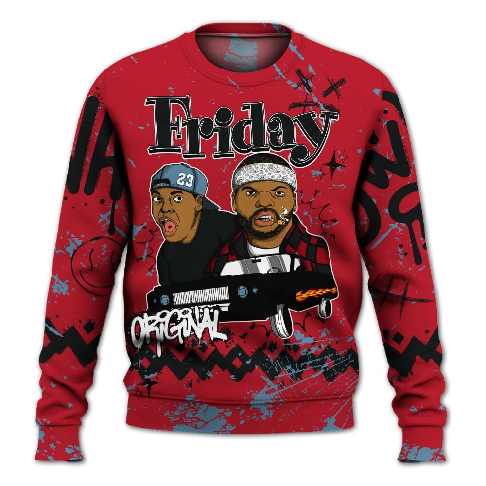 Sweatshirt To Match Retro Raging Bull 5s - Friday Sneaker Crayon All Over Print