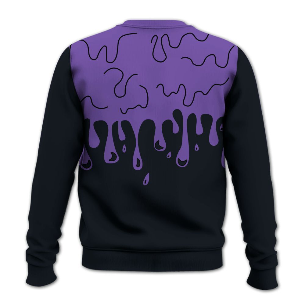 Sweatshirt To Match Canyon Purple 4s - Snake Trust No One Drip All Over Print
