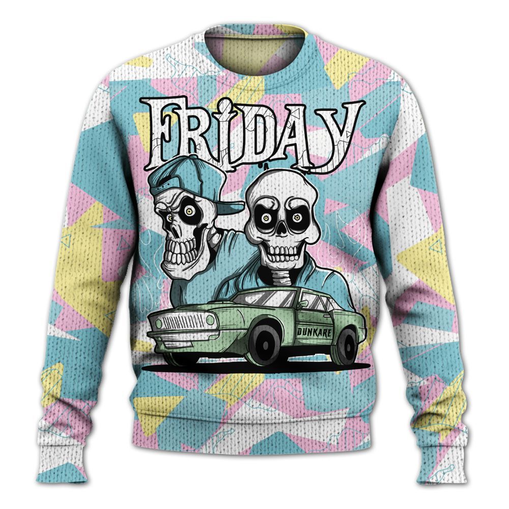 Knitted Sweater To Match SB Dunk Low Visty - Friday Funny Retro