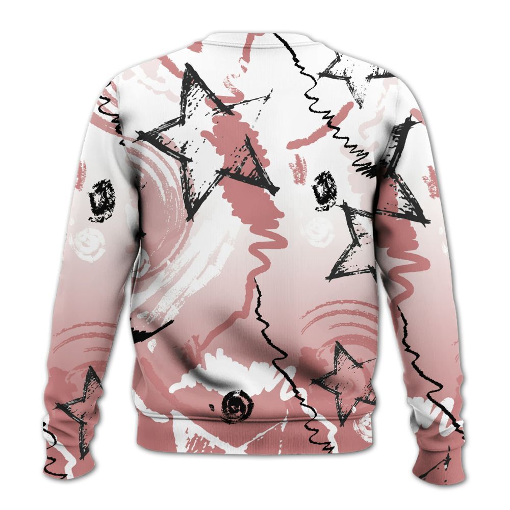 Sweatshirt To Match Low OG Rust Pink 1s - Grind Shine Later Drip All Over Print