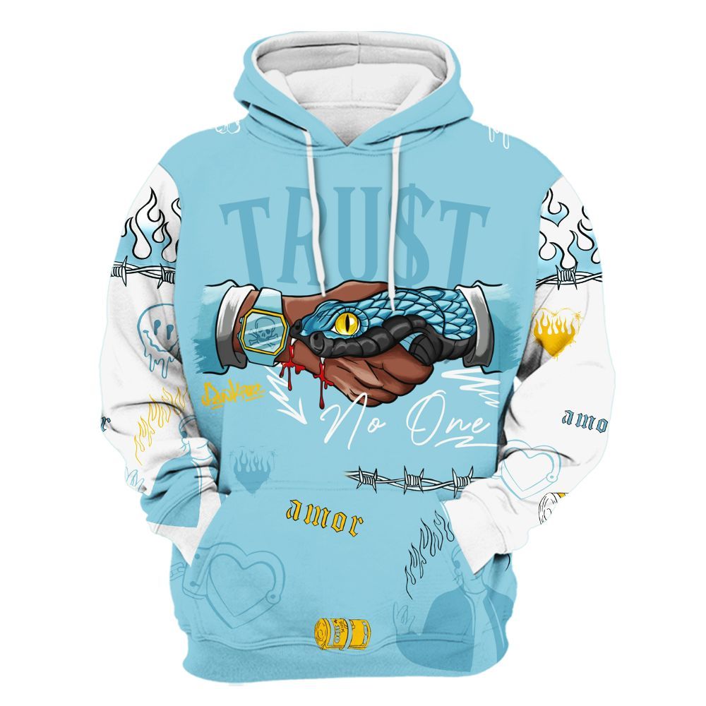 Hoodie To Match Dunk High Homer Simpson - Snake Trust No One All Over Print