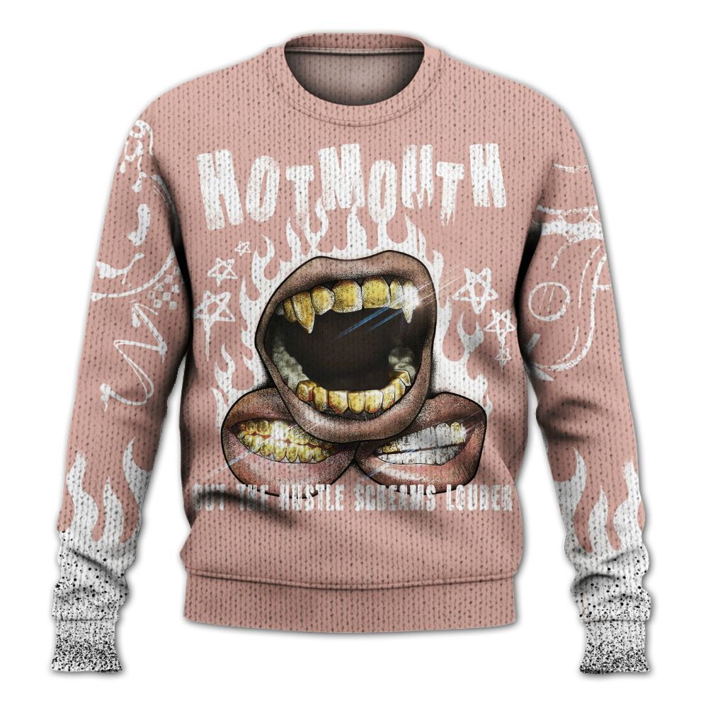 Knitted Sweater To Match Dunk Low Pink Velvet - Mouth Burning Street Style