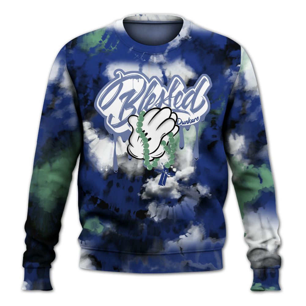 Sweatshirt To Match Dunk Low Tennis Classic - God Blessed Tie Dye All Over Print