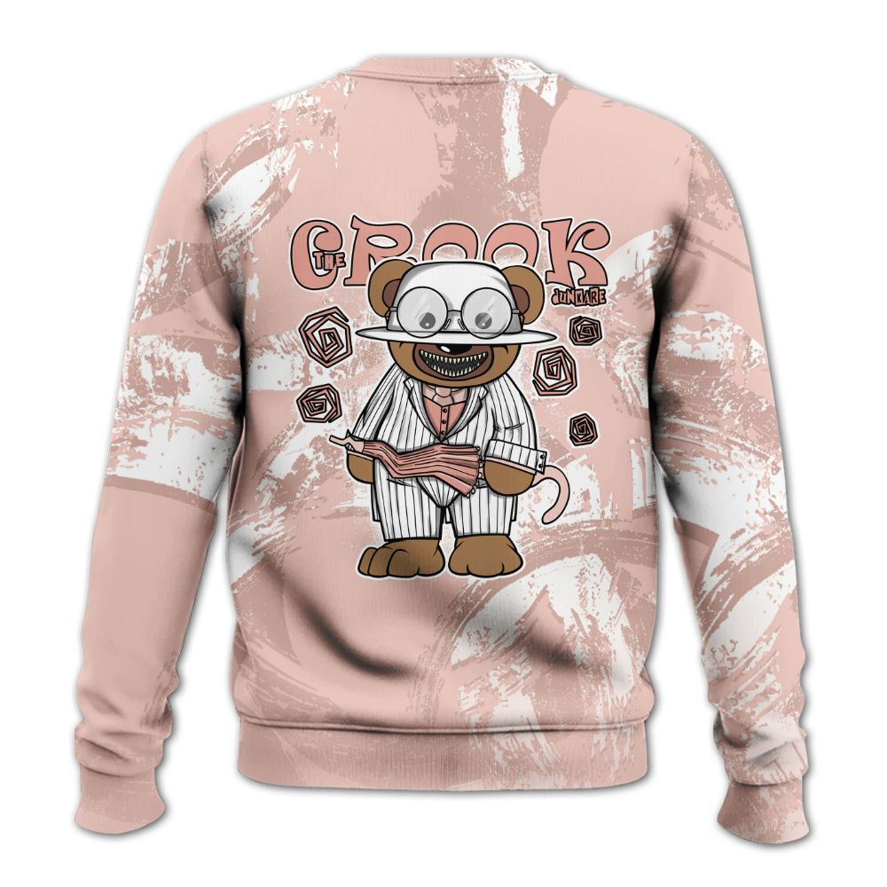 Sweatshirt To Match Low Legend Pink 11s - Swindler Bear Circle Slpash All Over Print