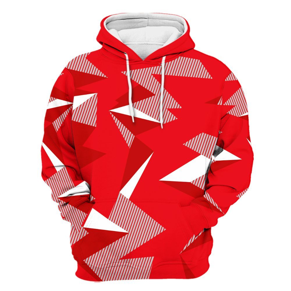 Hoodie To Match Air Max 1 Low Poly - Geometric Camouflage Pattern All Over Print
