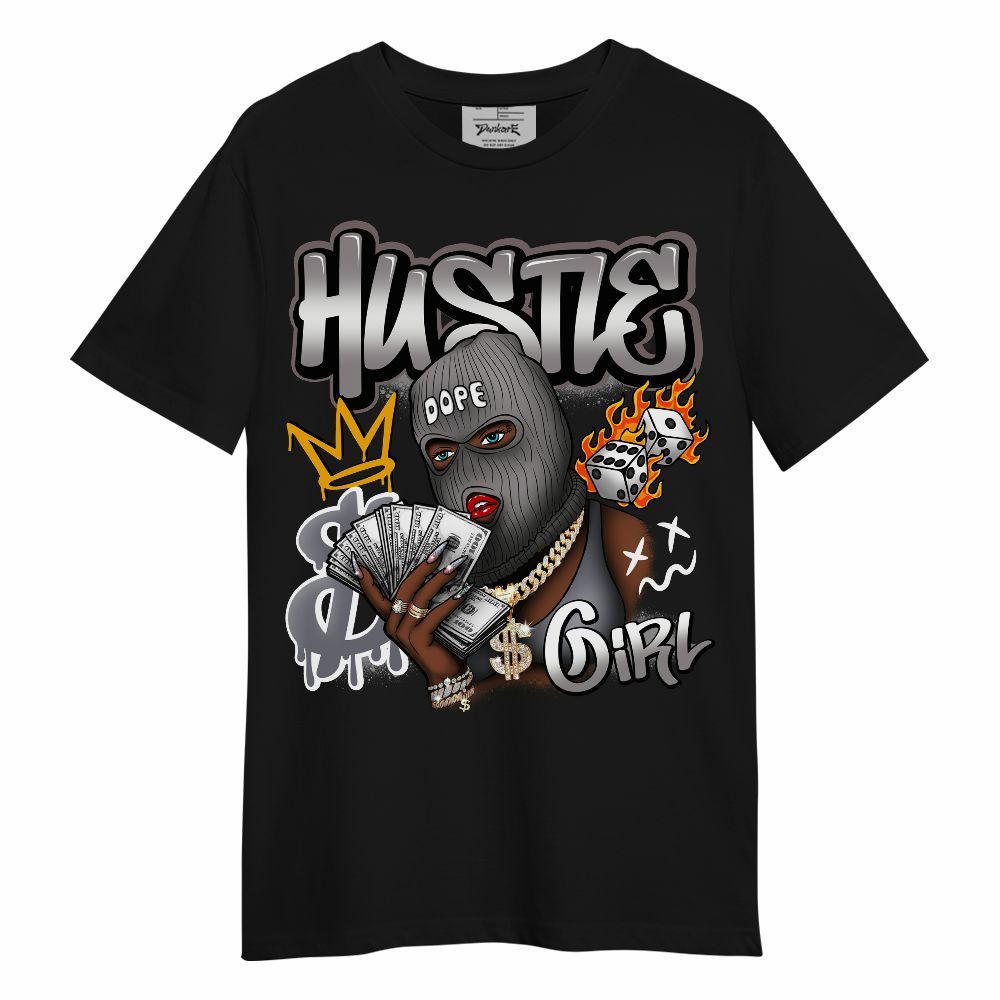 Shirt To Match Cool Grey 11s - Money Hustles Girl Streetwear Unisex Shirt