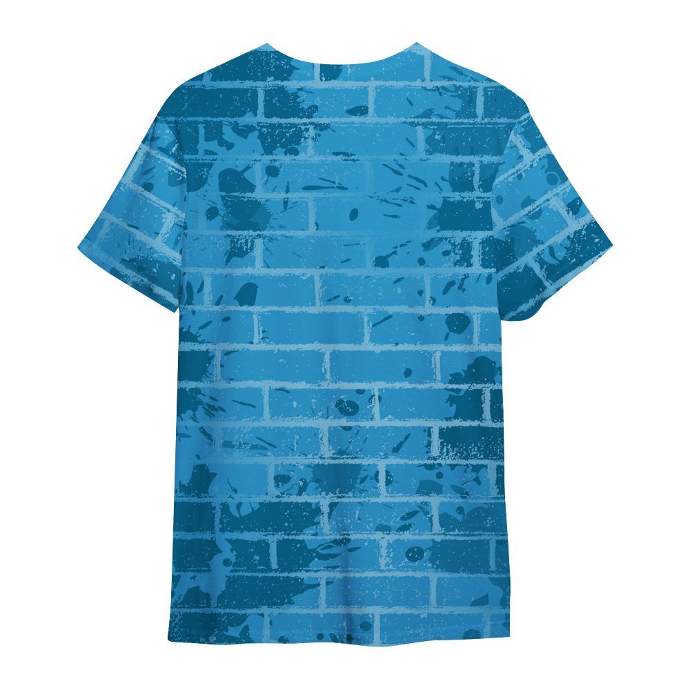 Shirt To Match Powder Blue 9s - Allen Answer Skeleton Brick All Over Print