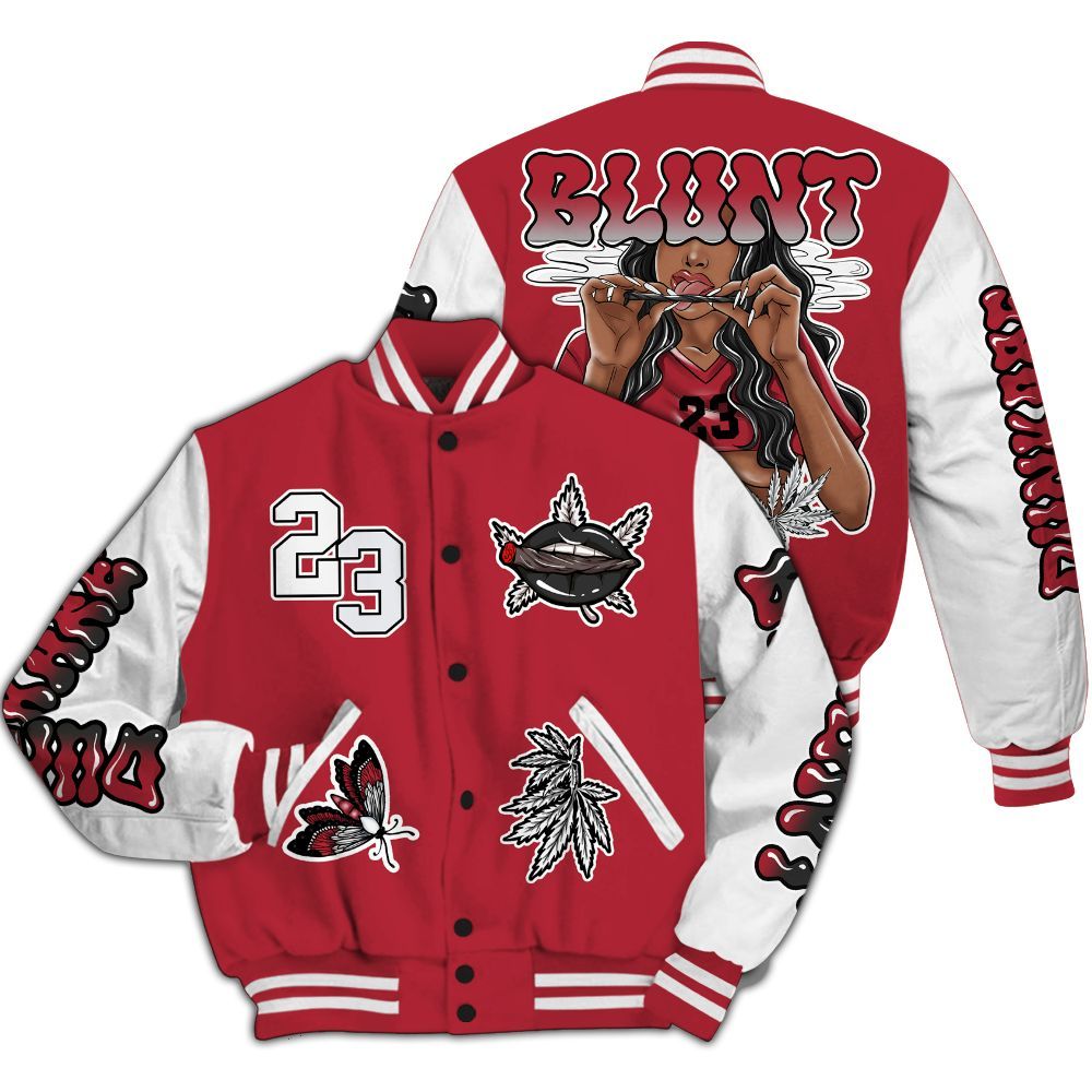 Varsity Jacket To Match Black Toe 14s - Bluntz Unique All Over Print