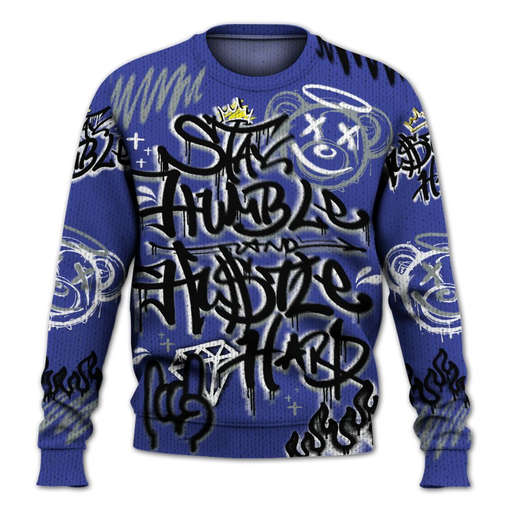 Knitted Sweater To Match Shox TL Royal - Humble Drip Streetwear Graffity