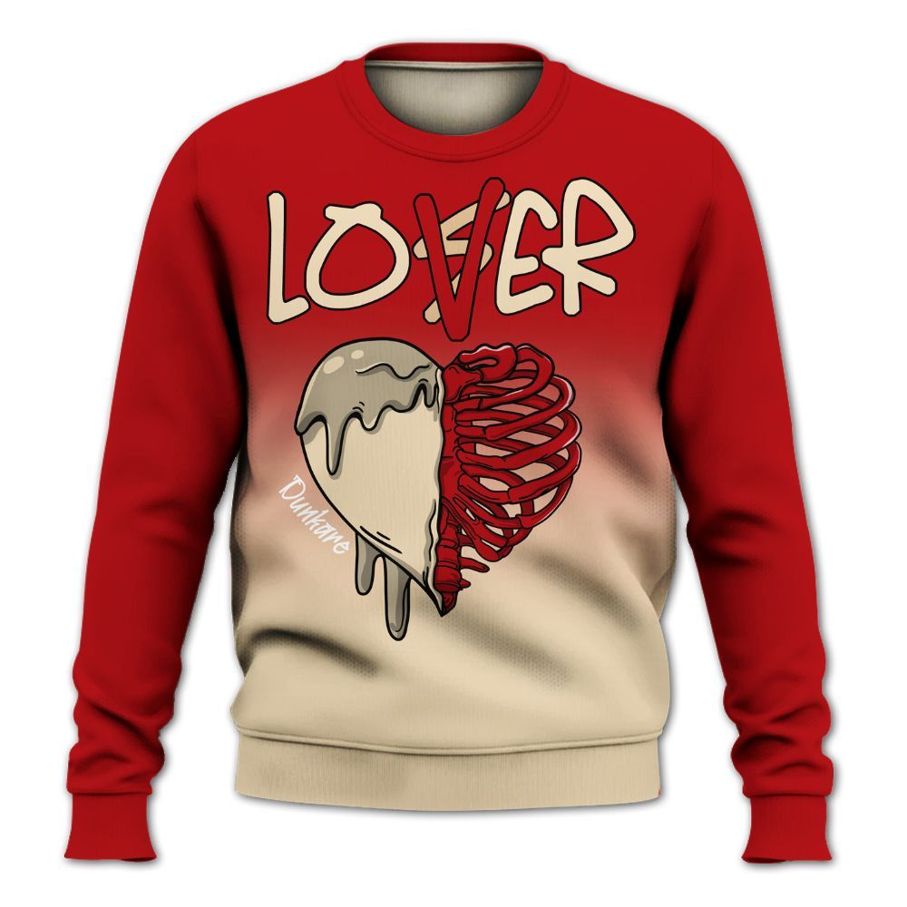 Sweatshirt To Match Dunk Low Strawberry Waffle - Loser Lover Dripping All Over Print