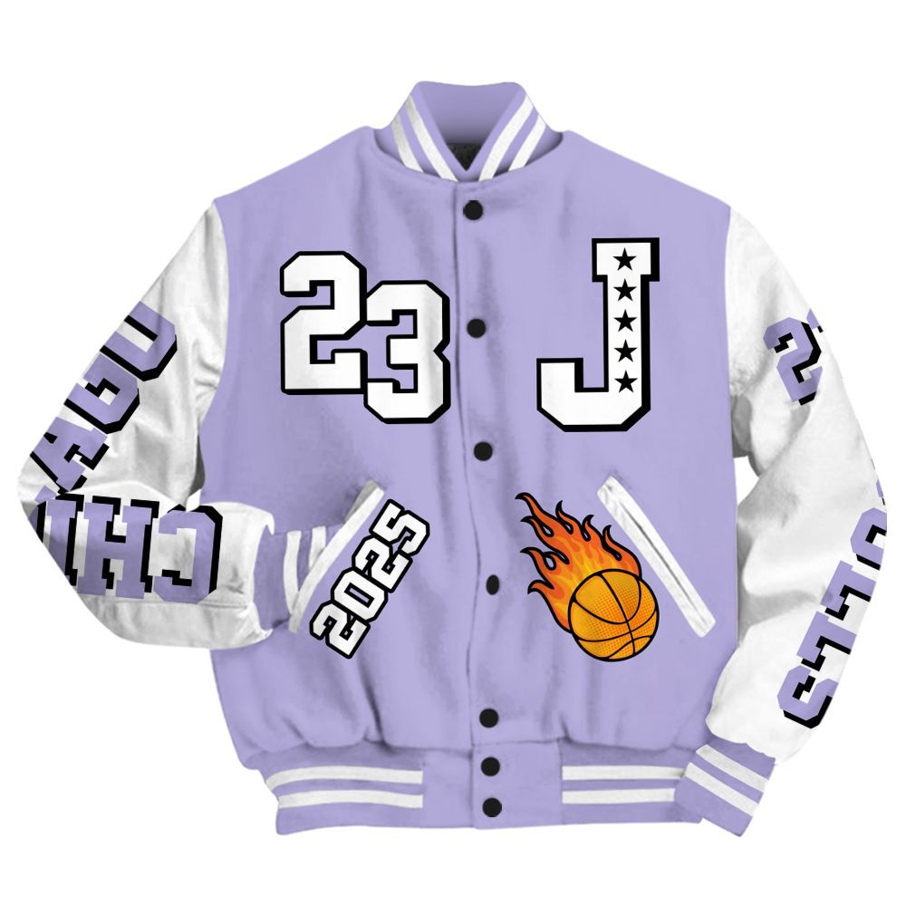 Varsity Jacket To Match Low Pure Violet 11s - Chicago 23 Basketball All Over Print
