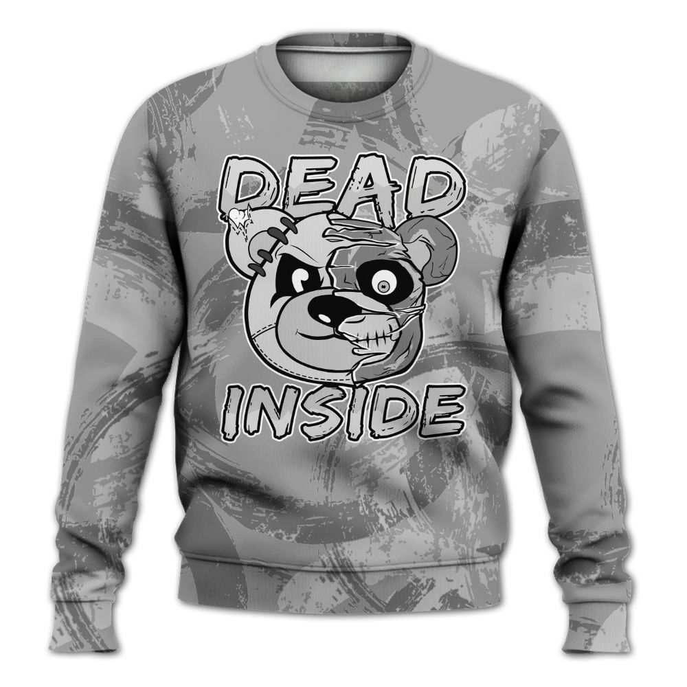 Sweatshirt To Match Black Wolf Grey 12s - Lifeless Bear Circle Slpash All Over Print