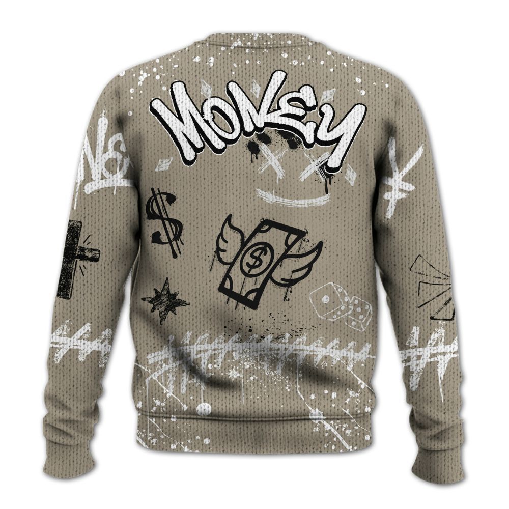 Sweater To Match High OG Khaki 1s - Everybody Paid In Full Crayon Graphic