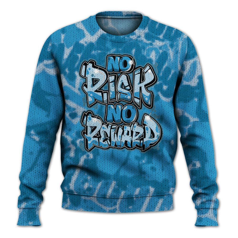 Knitted Sweater To Match Powder Blue 9s - No Risks No Reward Street