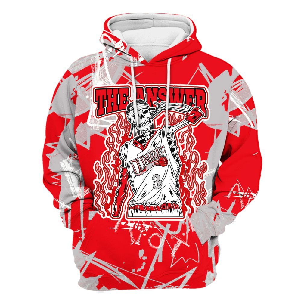 Hoodie To Match Air Max 1 Low Poly - Allen Answer Skeleton Messyz All Over Print