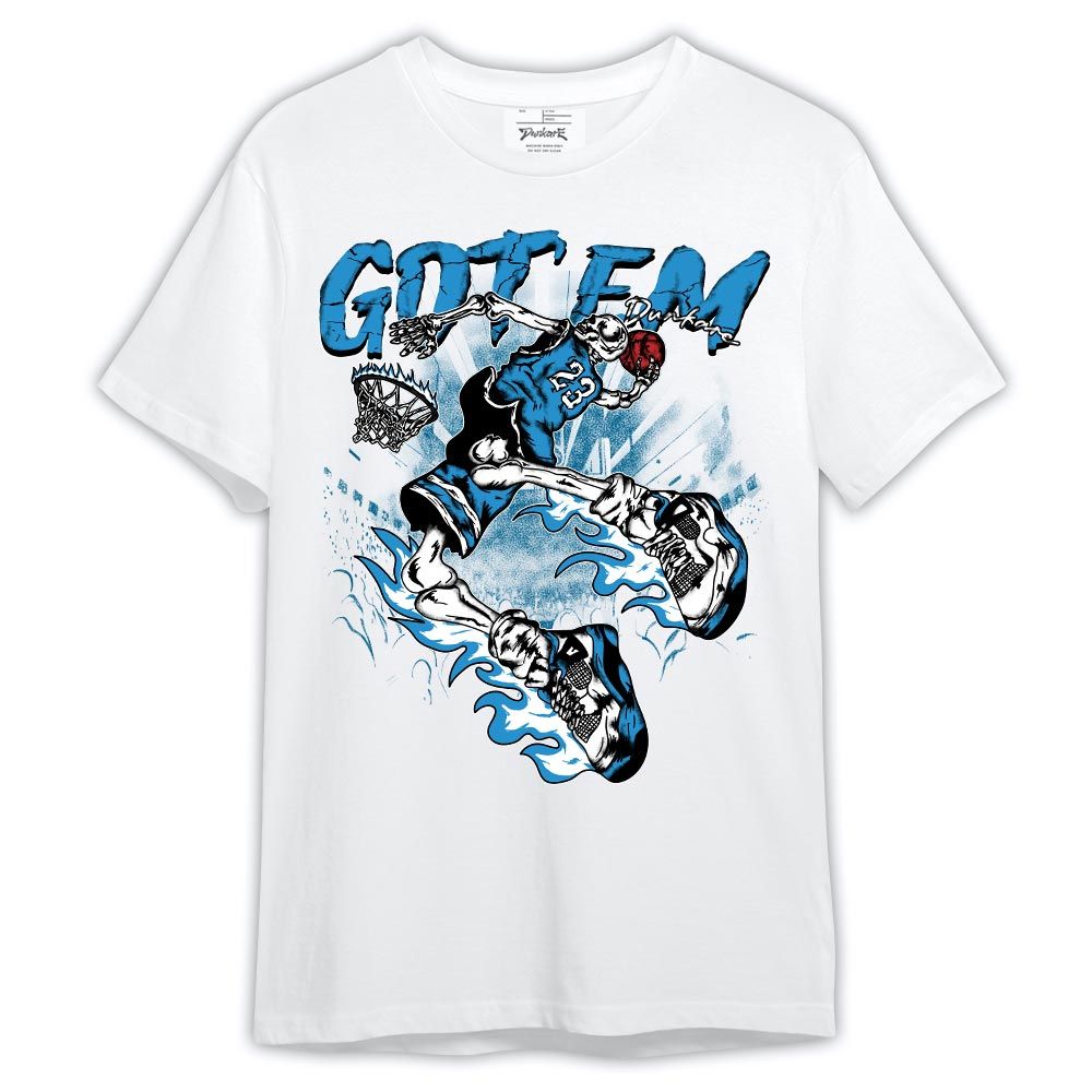 Shirt To Match Powder Blue 9s - Got'Em 23 Basketball Shirt Outfit