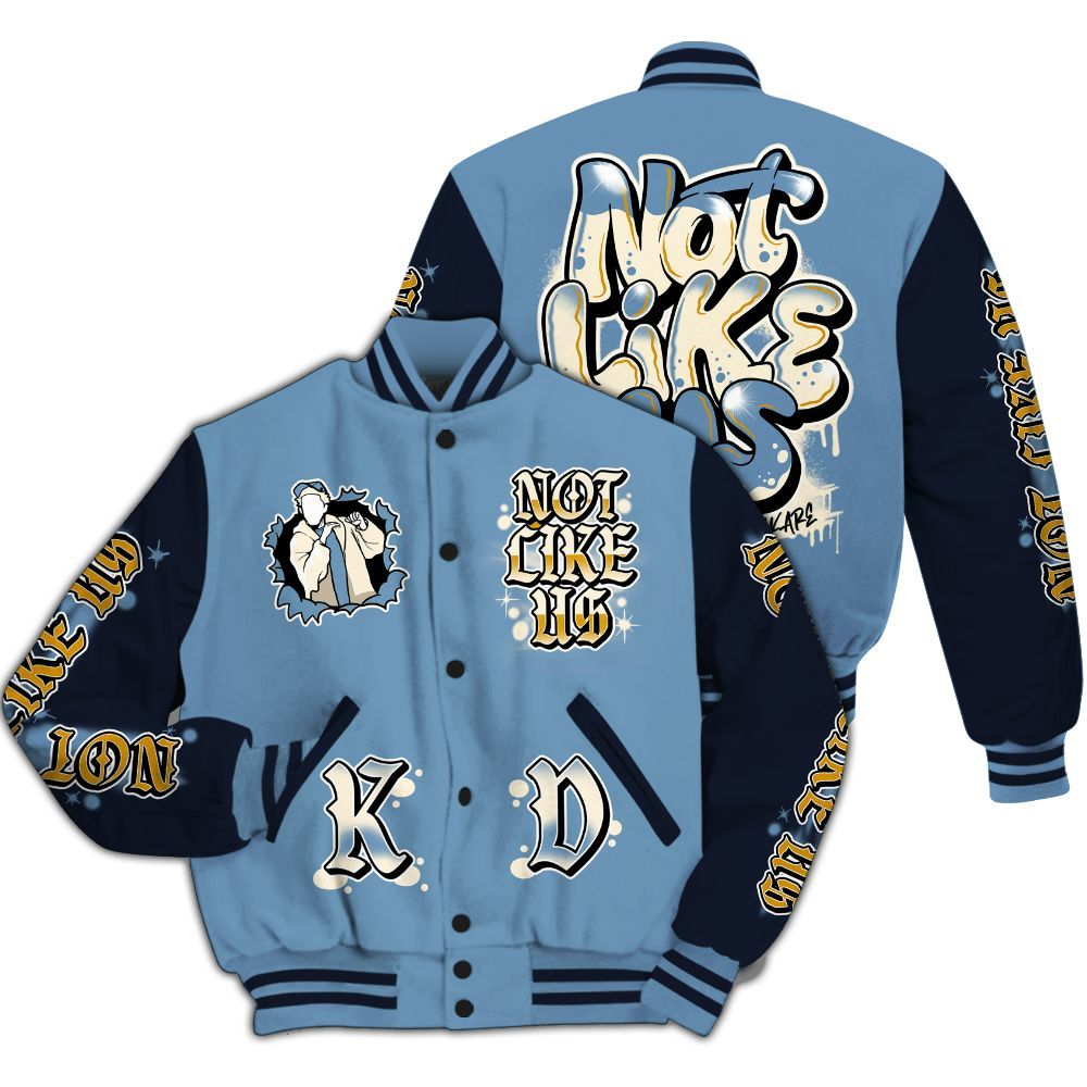 Varsity Jacket To Match High OG First In Flight 1s - None Like Us Graphic All Over Print