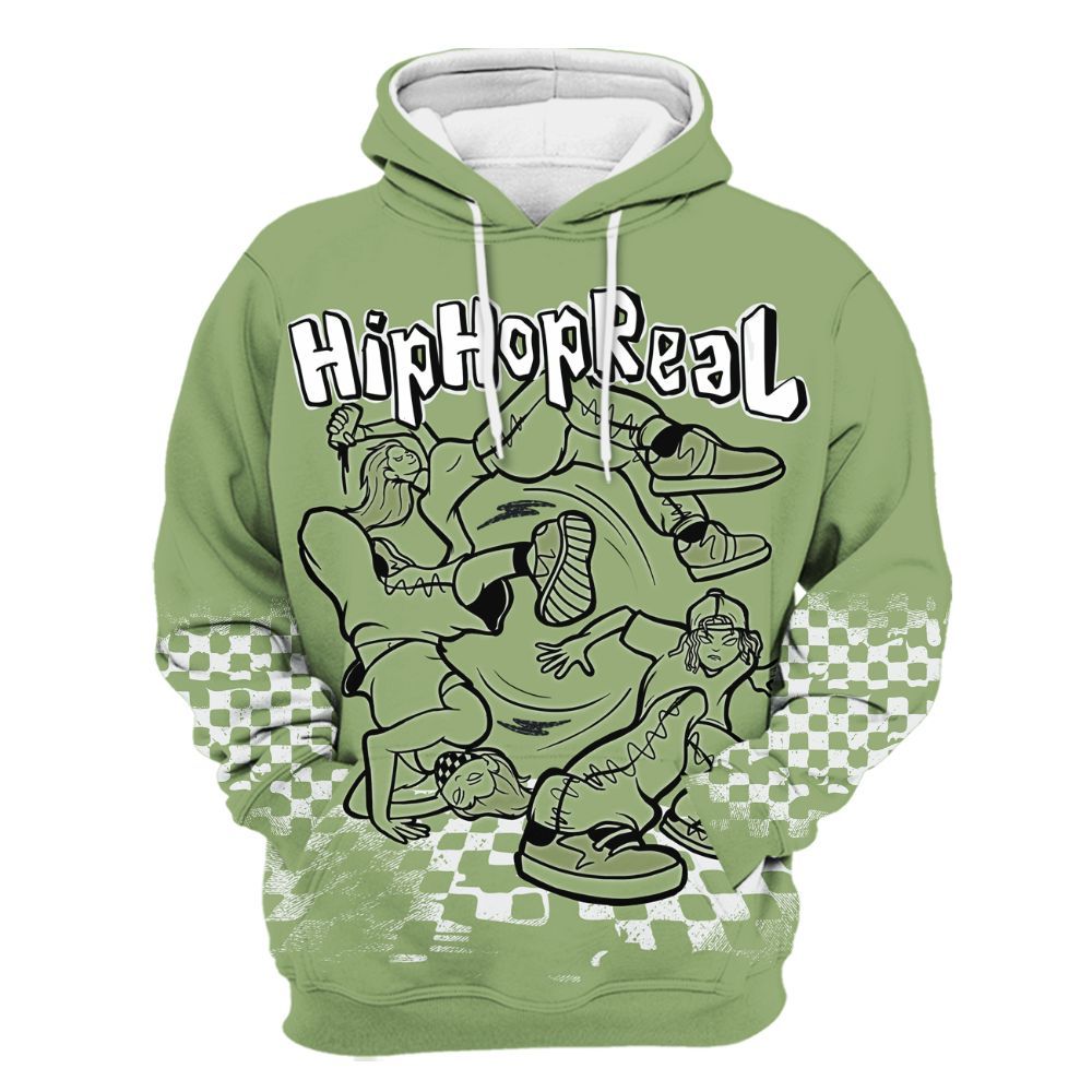 Hoodie To Match Oil Green 4s - Feel Life Street Style All Over Print