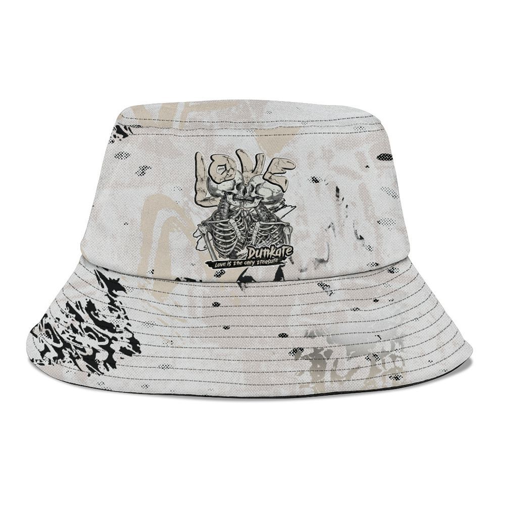 Bucket Hat To Match Retro Reverse Metallic 5s - Skull Love Graphic