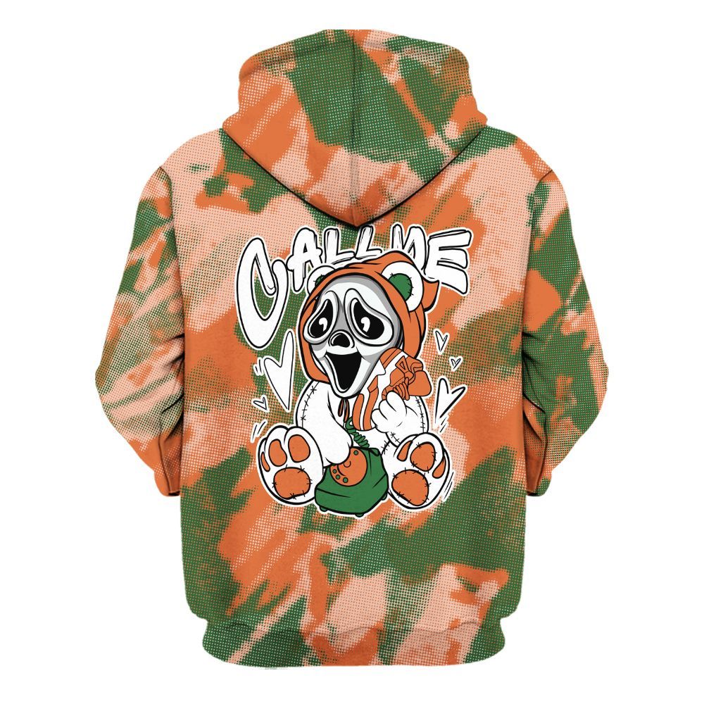 Hoodie To Match Low Miami 5s - Call Me Bear Abstract Halftone All Over Print