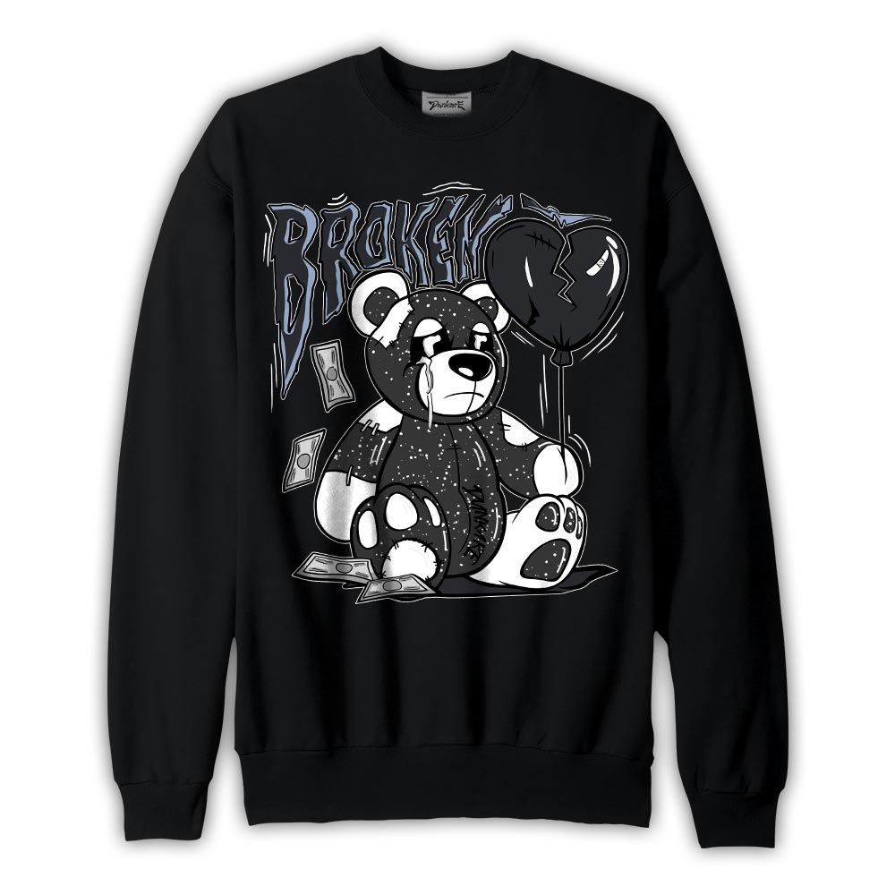 Sweatshirt To match Reverse Black White 6s Sweatshirt - Broken Bear Graphic
